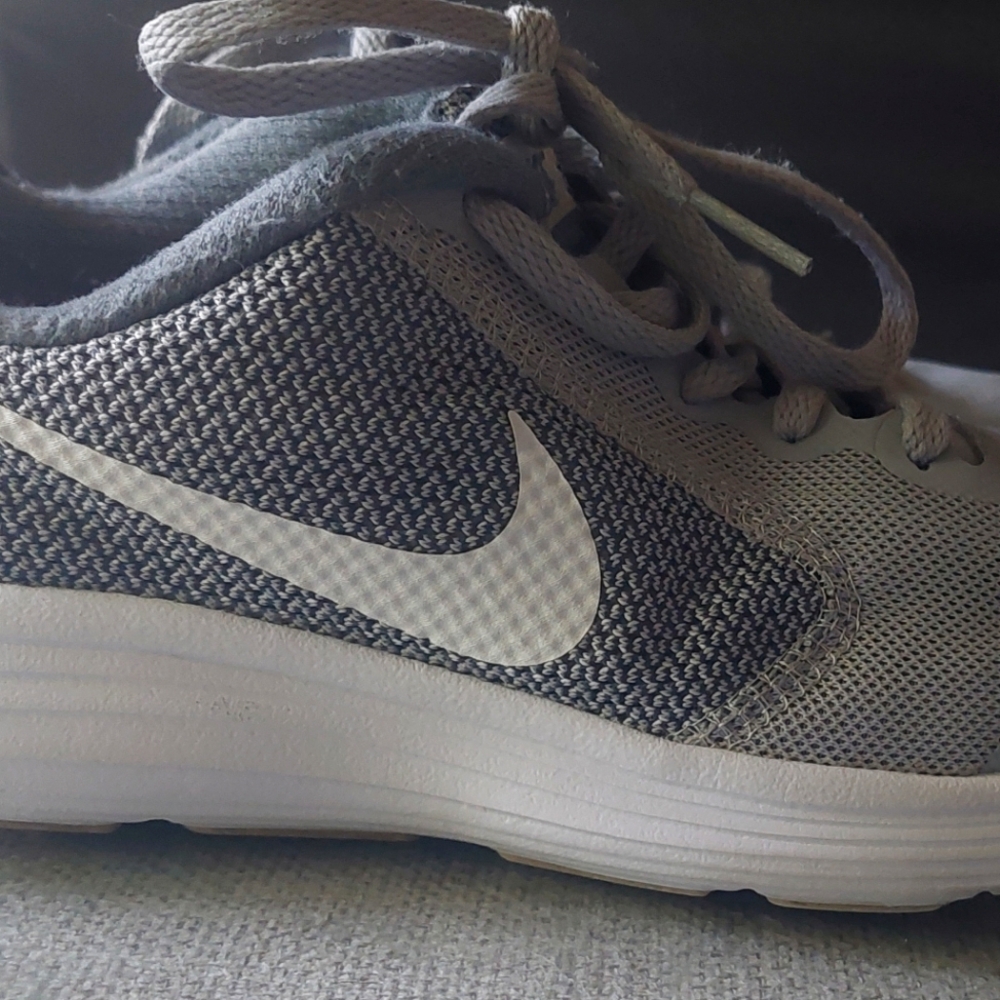 Nike Charcoal and Light Gray Running Shoes